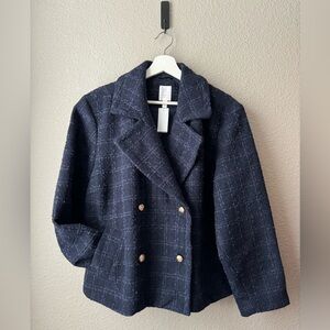 Lauren Conrad Plus Size Peacoat, size 1X, NWT